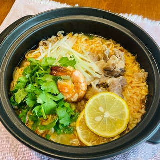 ♦️サッポロ一番で酸っぱ辛い☆トムヤンクンラーメン